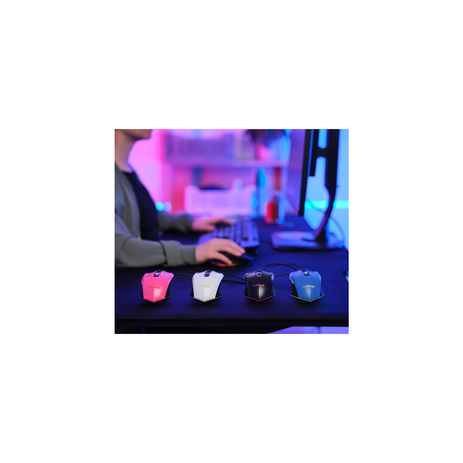 Мишка Trust GXT 109 Felox RGB Pink (25068) зображення 8