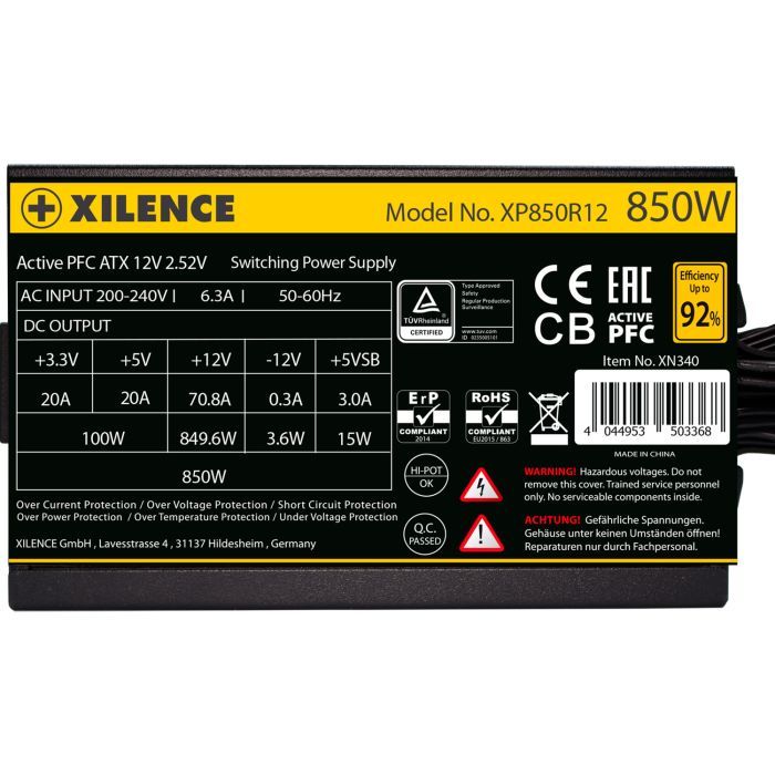 Блок живлення Xilence 850W (XP850R12) зображення 4