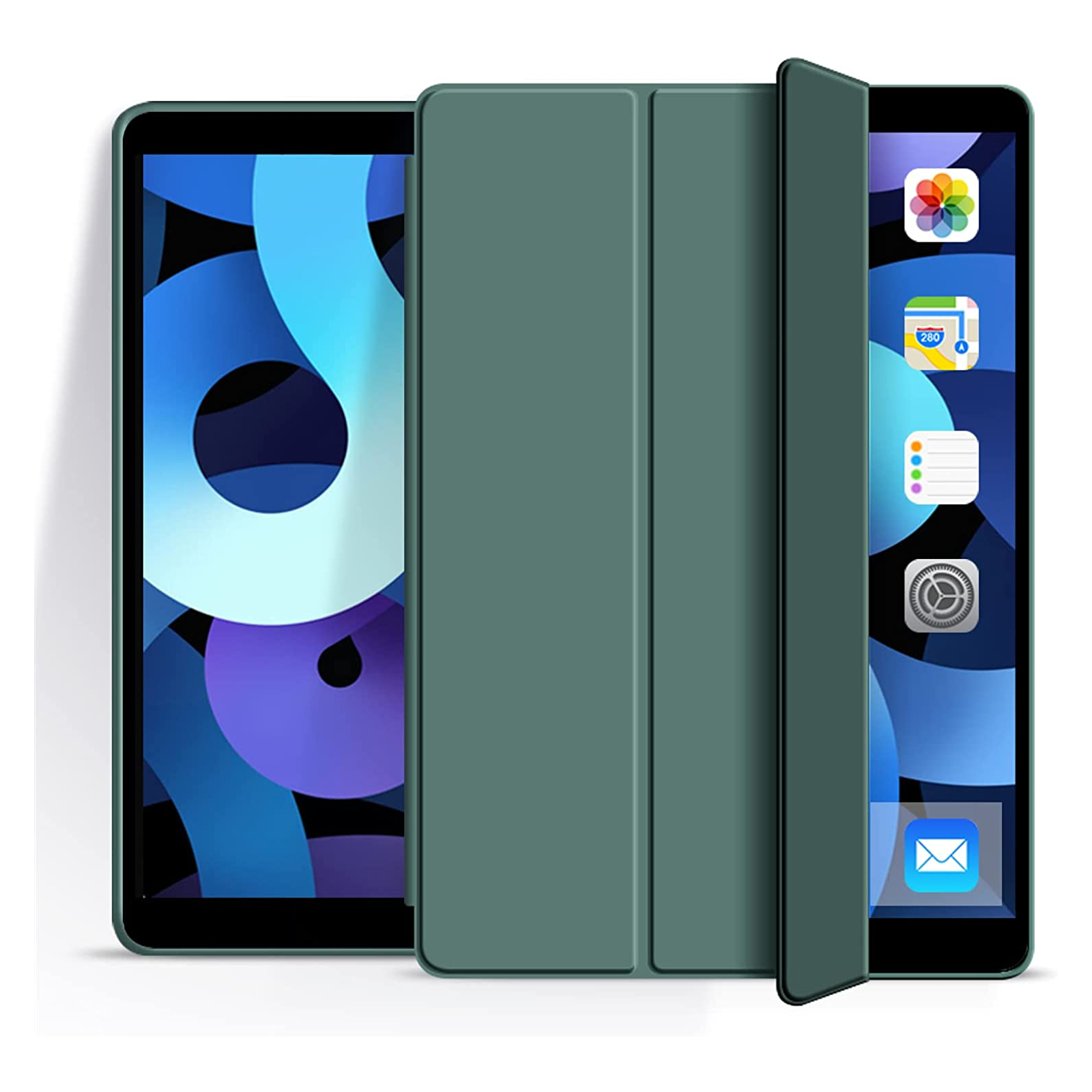 Чохол до планшета BeCover Tri Fold Soft TPU Silicone Apple iPad 10.9" 2022 Dark Green (708519) зображення 2