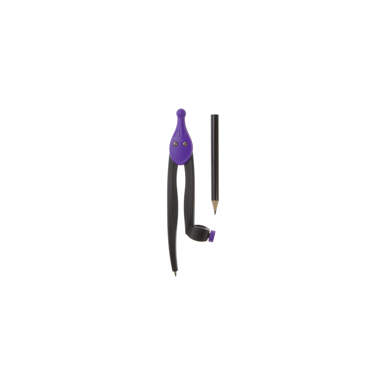 Циркуль Optima для олівця пластиковий Plazzy фіолетовий (O81480) зображення 2