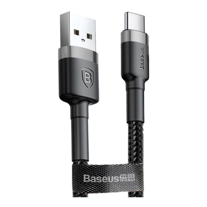 Дата кабель USB 2.0 AM to Micro 5P 3.0m 2A Gray-Black Baseus (CAMKLF-HG1) зображення 2