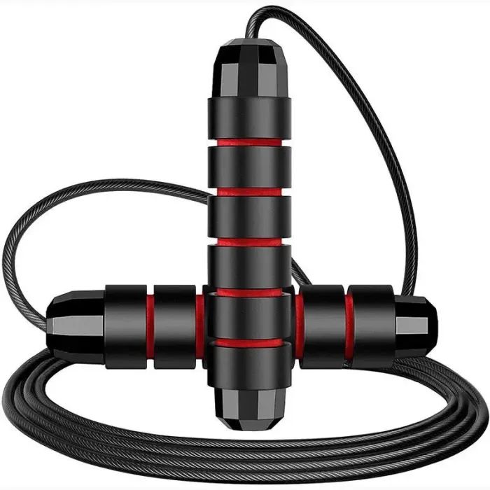 Скакалка PowerPlay 4210 швидкісна Чорна (PP_4210_Black/Red) изображение 2