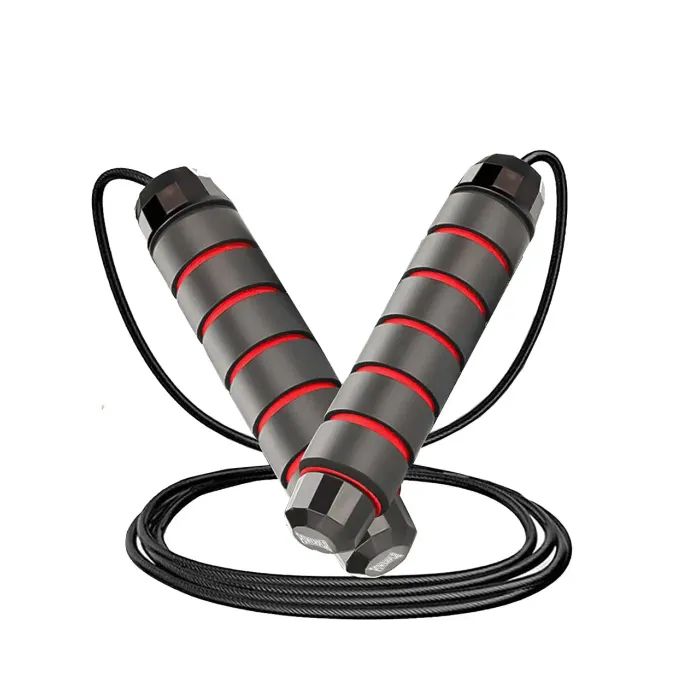 Скакалка PowerPlay 4210 швидкісна Чорна (PP_4210_Black/Red) изображение 3