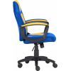 Кресло игровое GT Racer X-1414 Blue/Yellow изображение 3