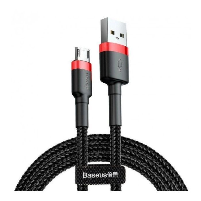 Дата кабель USB 2.0 AM to Micro 5P 1.0m Black-Red Baseus (514488)