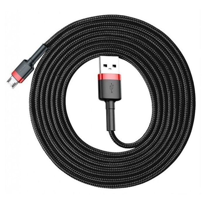 Дата кабель USB 2.0 AM to Micro 5P 1.0m Black-Red Baseus (514488) изображение 2