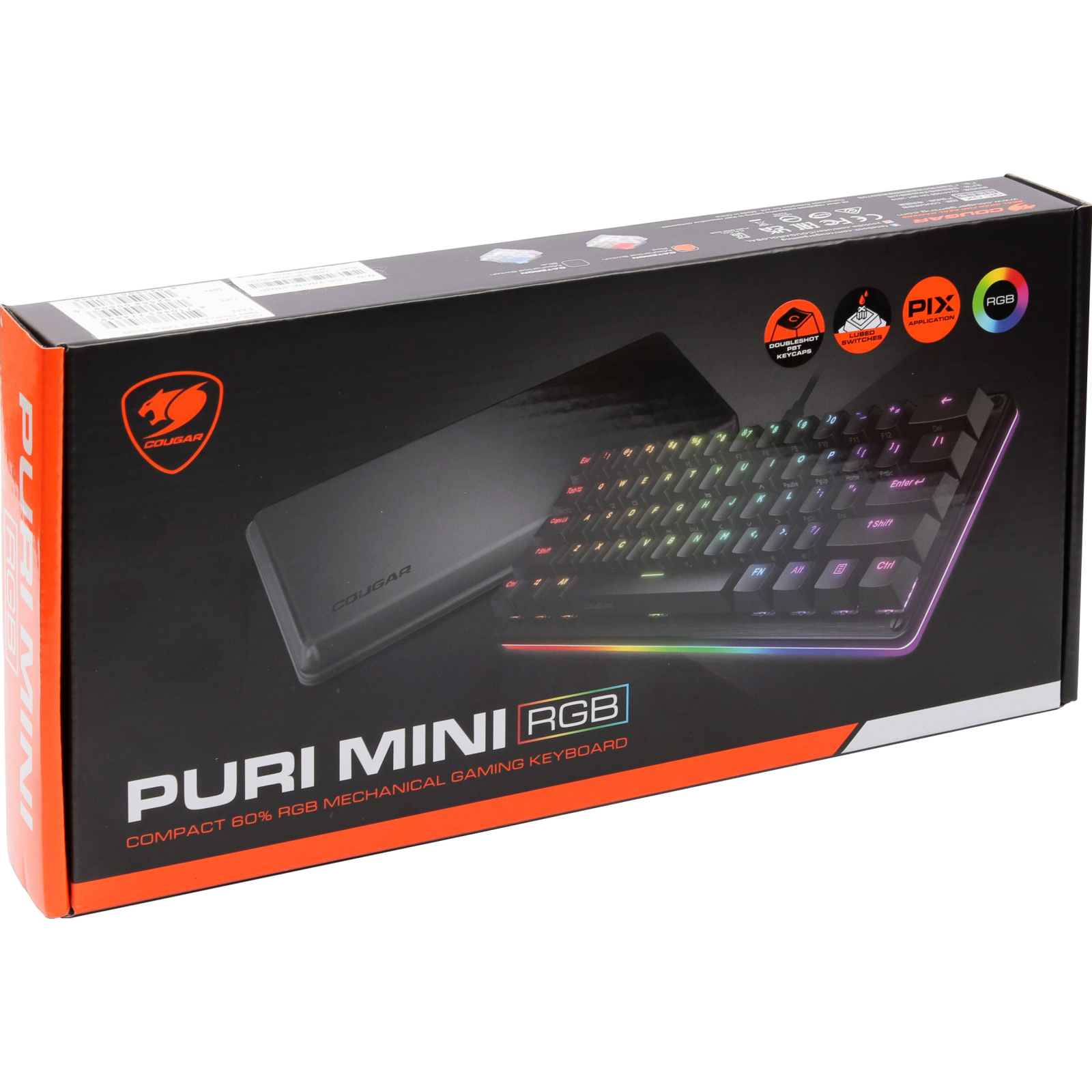 Клавіатура Cougar Puri Mini RGB USB Black (Puri Mini RGB) зображення 9