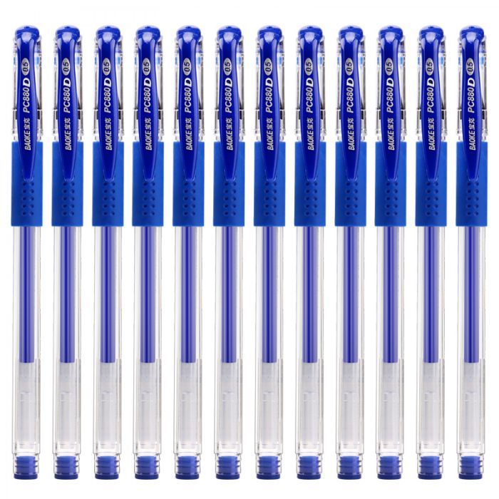 Ручка гелевая Baoke с гриппом 0.5 мм, синяя (PEN-BAO-PC880D-BL) изображение 2