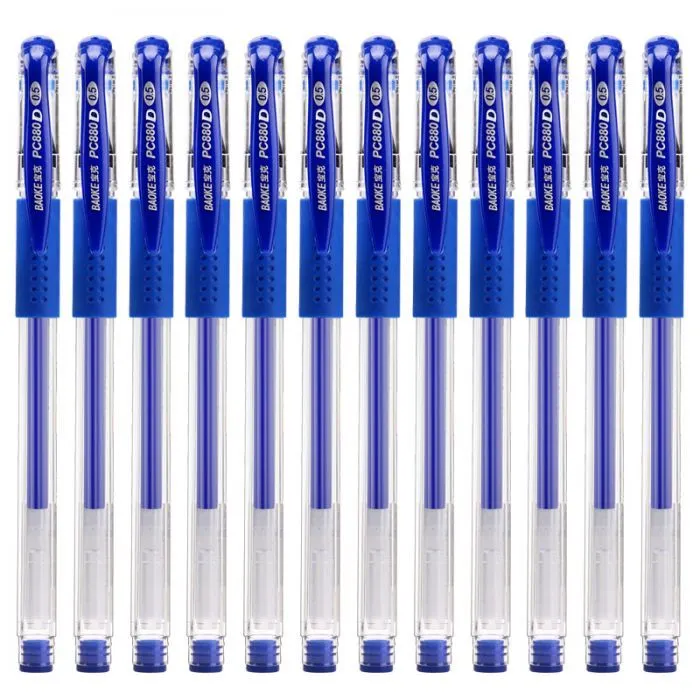Ручка гелева Baoke з грипом 0.5 мм, синя (PEN-BAO-PC880D-BL) зображення 2