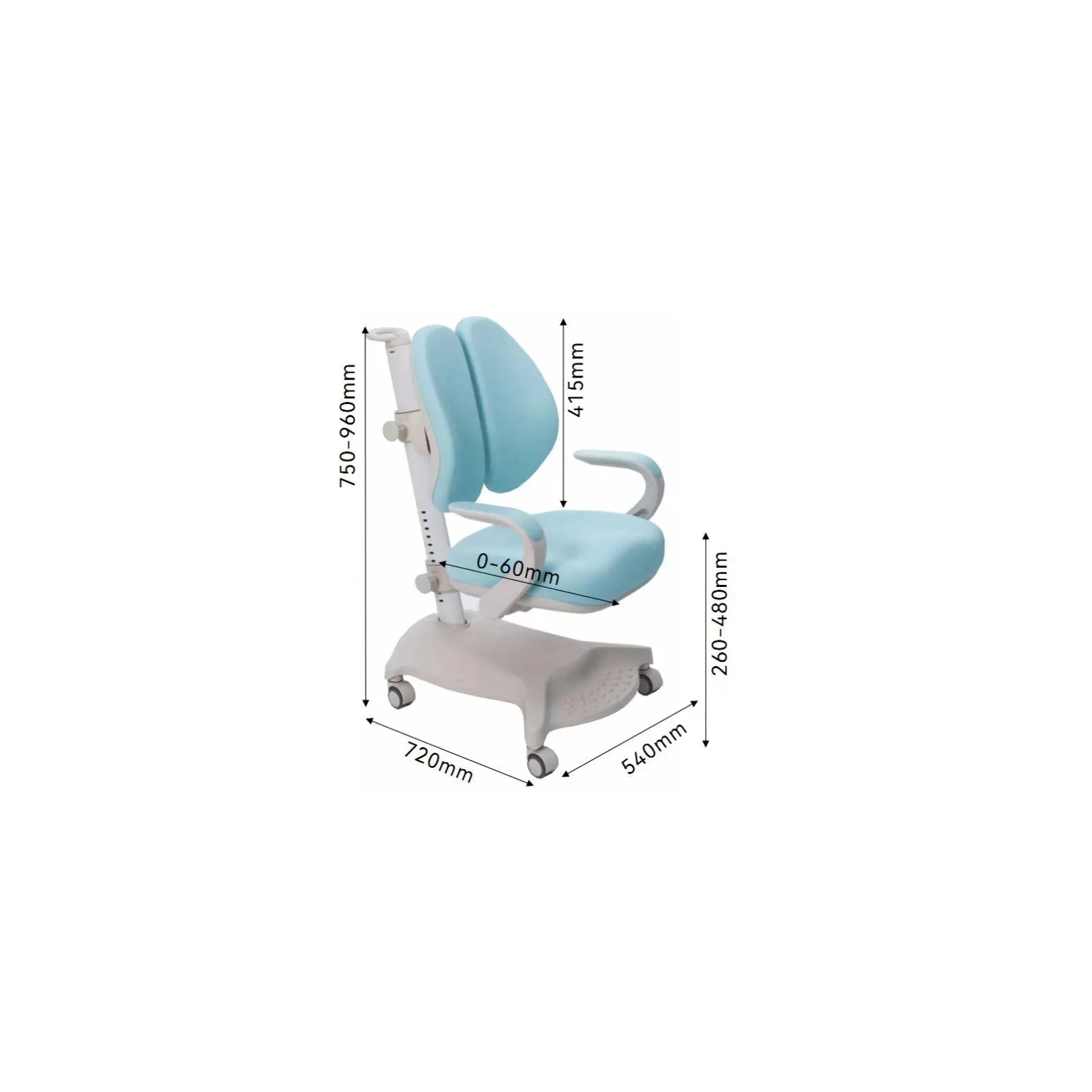 Дитяче крісло FunDesk Salvia Grey зображення 7