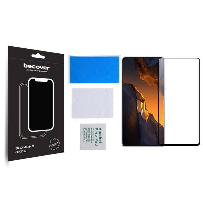 Скло захисне BeCover Poco F5 Black (709743) зображення 3