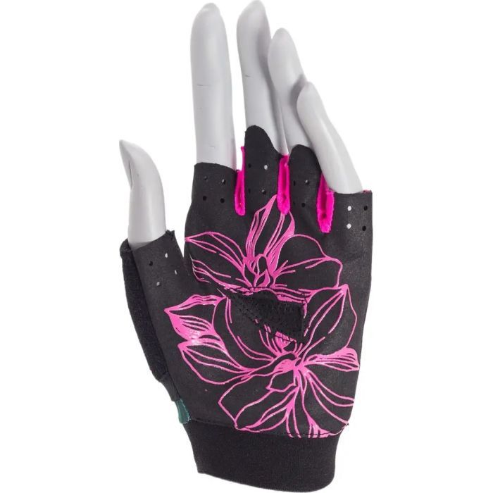 Перчатки для фитнеса MadMax MFG-770 Flower Power Gloves Black/Pink XS (MFG-770_XS) изображение 2