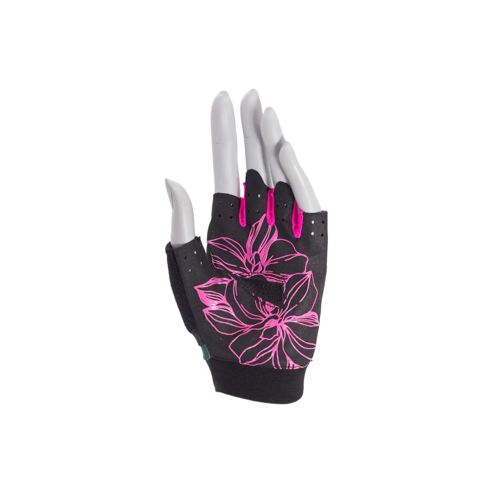 Рукавички для фітнесу MadMax MFG-770 Flower Power Gloves Black/Pink M (MFG-770_M) зображення 2
