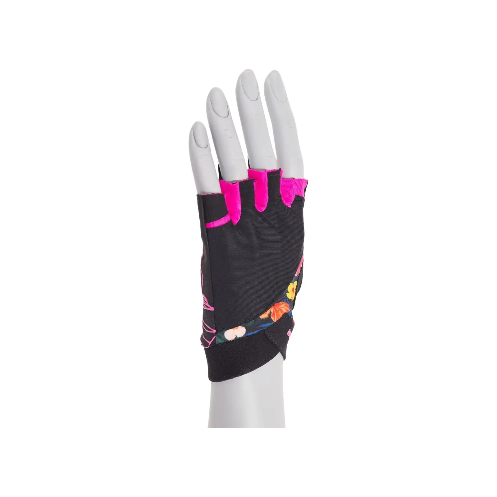 Рукавички для фітнесу MadMax MFG-770 Flower Power Gloves Black/Pink S (MFG-770_S) зображення 3