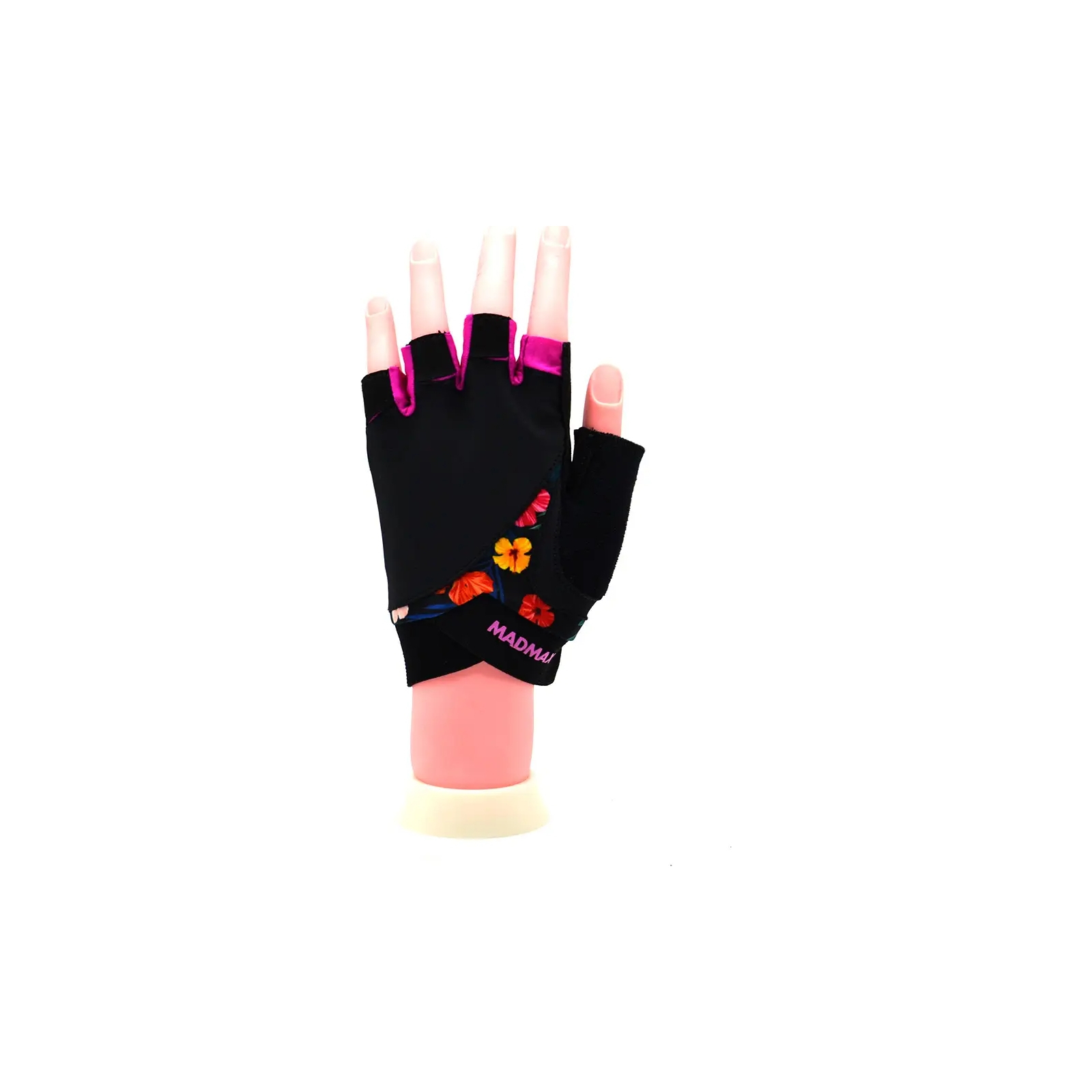 Рукавички для фітнесу MadMax MFG-770 Flower Power Gloves Black/Pink XS (MFG-770_XS) зображення 4