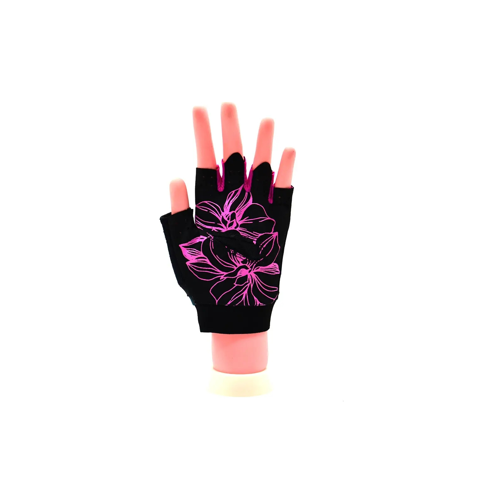 Рукавички для фітнесу MadMax MFG-770 Flower Power Gloves Black/Pink S (MFG-770_S) зображення 7