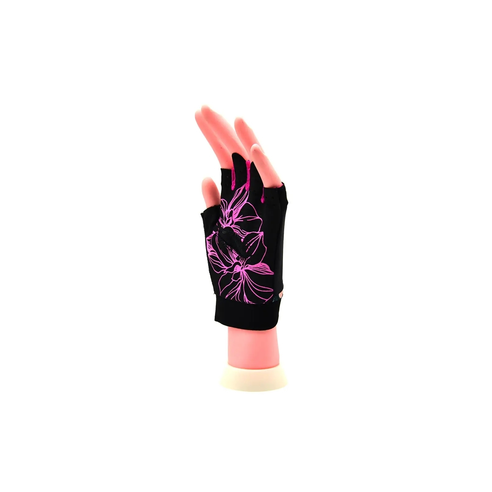 Рукавички для фітнесу MadMax MFG-770 Flower Power Gloves Black/Pink XS (MFG-770_XS) зображення 8