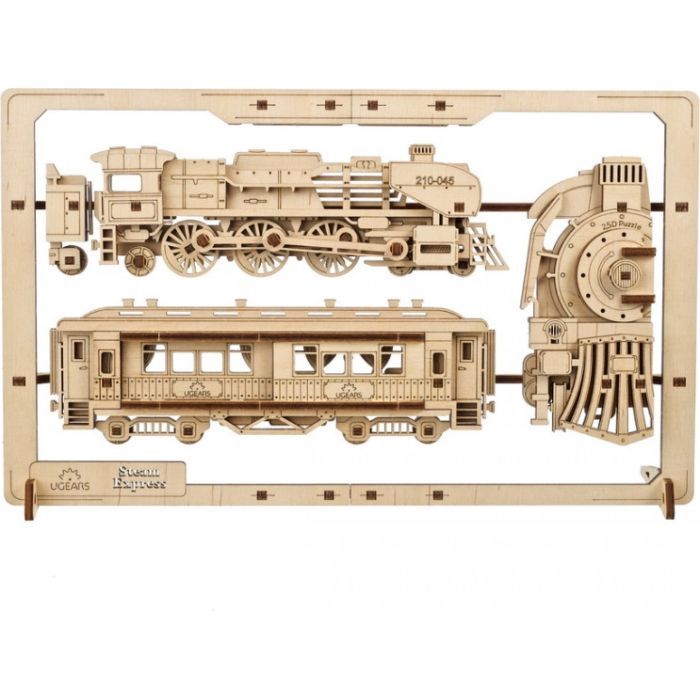 Конструктор Ugears Паротяг 2.5D (6337513) зображення 2