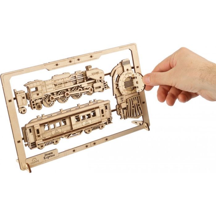 Конструктор Ugears Паротяг 2.5D (6337513) зображення 4