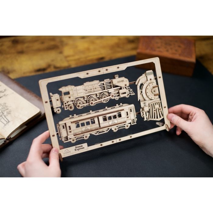 Конструктор Ugears Паротяг 2.5D (6337513) зображення 6