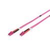 Оптический патчкорд Digitus LC/UPC-LC/UPC, 50/125, MM, OM4, duplex, 1м (DK-2533-01-4)