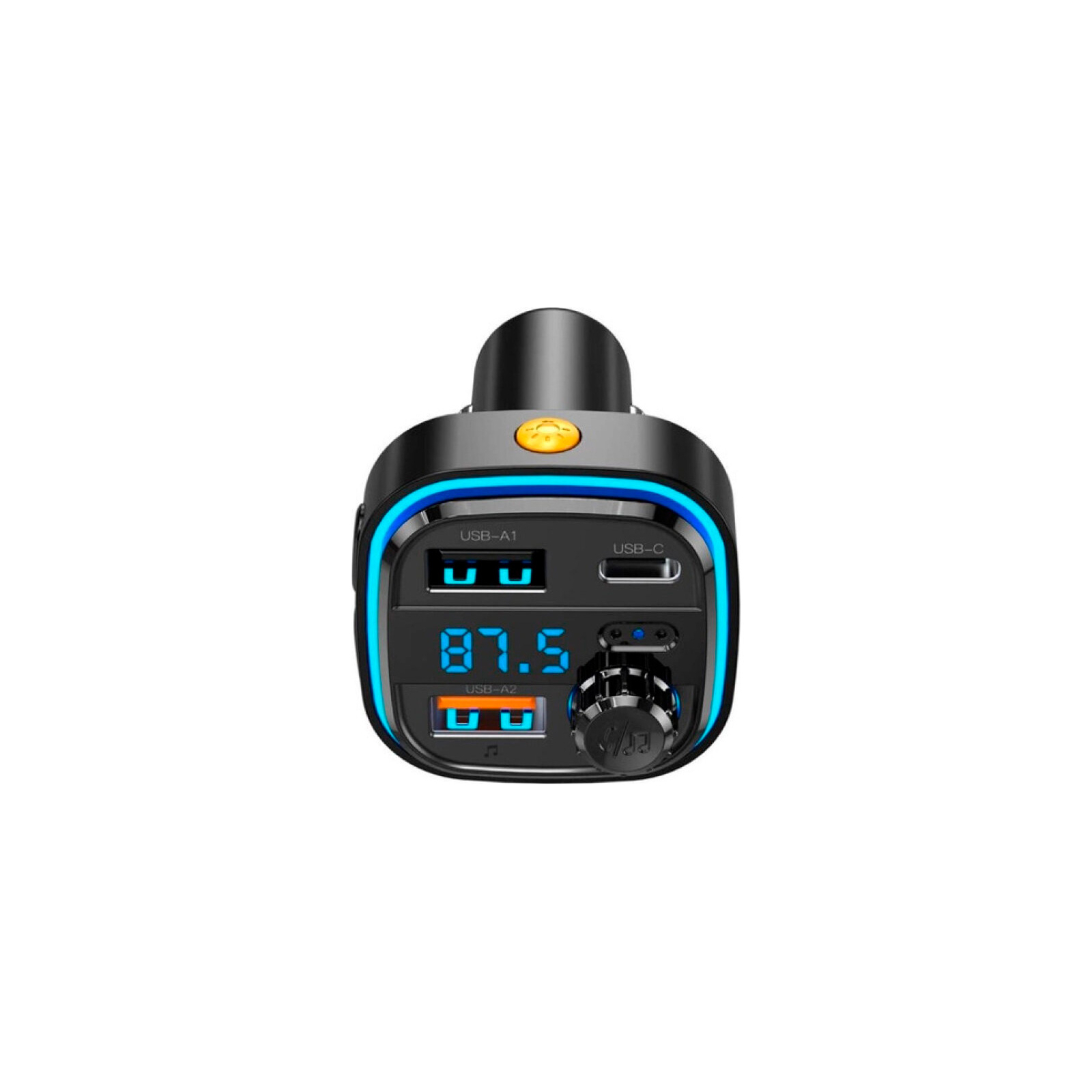 FM модулятор XO BCC08 автомобільний зарядний пристрій MP3/PD/2USB/3,1A Чорни (XO-BCC08) изображение 2