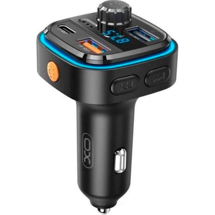FM модулятор XO BCC08 автомобільний зарядний пристрій MP3/PD/2USB/3,1A Чорни (XO-BCC08) зображення 5