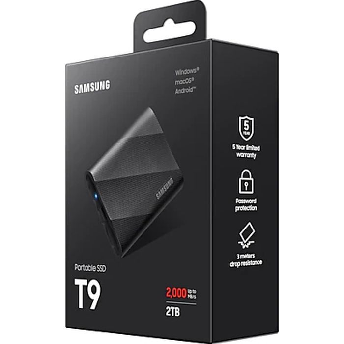 Накопитель SSD USB 3.2 2TB T9 Samsung (MU-PG2T0B/EU) изображение 11