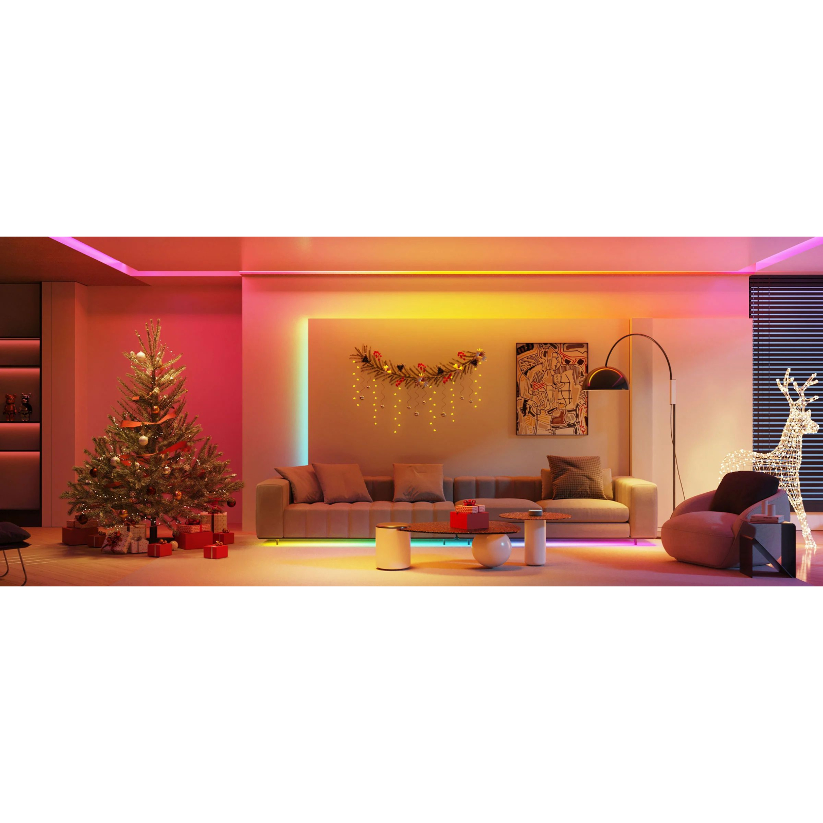 Светодиодная лента Govee LED Strip Lights 5м Білий (H61E13D1) изображение 17