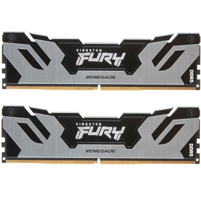 Модуль памяти для компьютера DDR5 48GB (2x24GB) 7200 MHz Renegade Silver XMP Kingston Fury (ex.HyperX) (KF572C38RSK2-48)