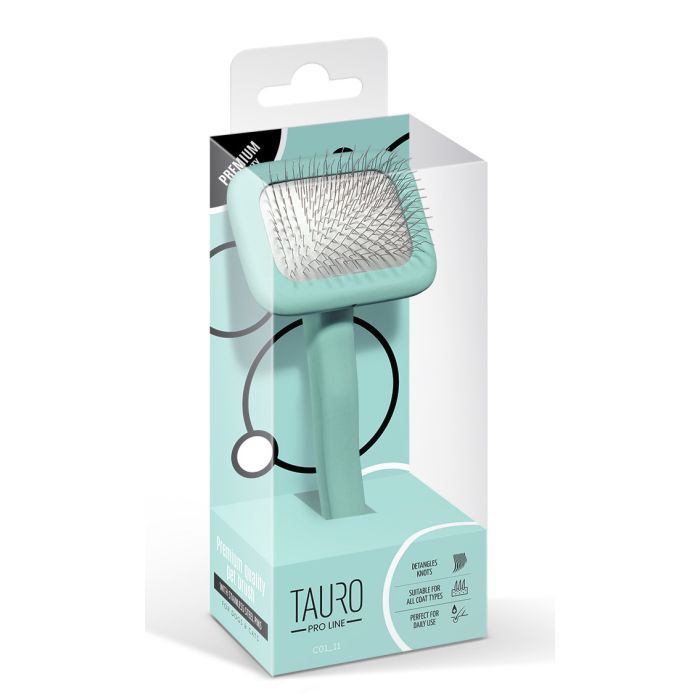 Гребінець для тварин Tauro Pro Line прямокутний M, зубці 11 мм mint (TPLB63547) зображення 6