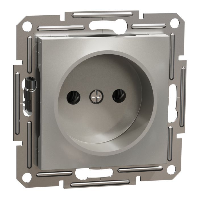 Розетка Schneider Electric ASFORA без заземлення антрацит (EPH3000171) изображение 2