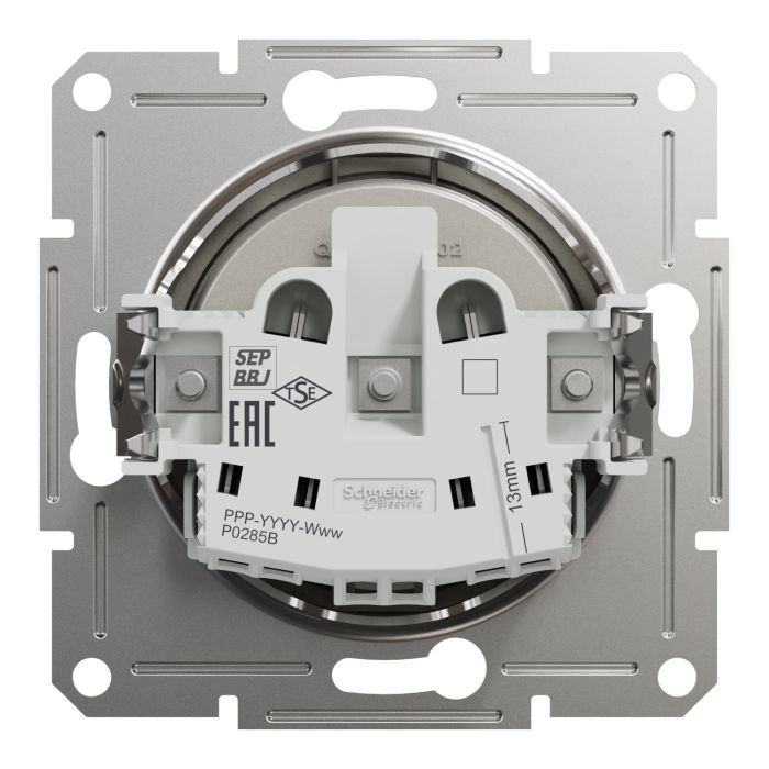 Розетка Schneider Electric ASFORA без заземлення антрацит (EPH3000171) изображение 8