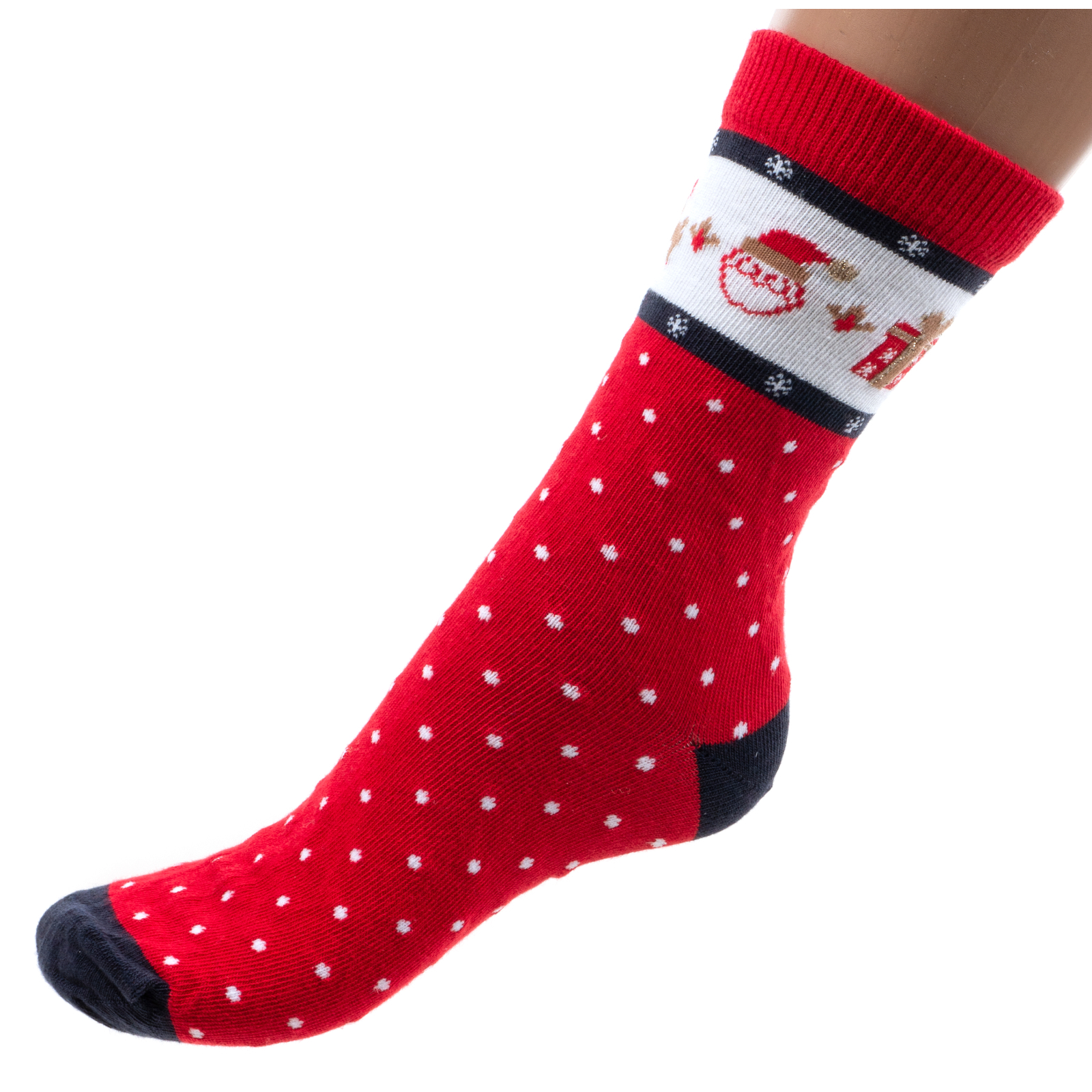 Шкарпетки дитячі Bross новорічні (8180-13-red)