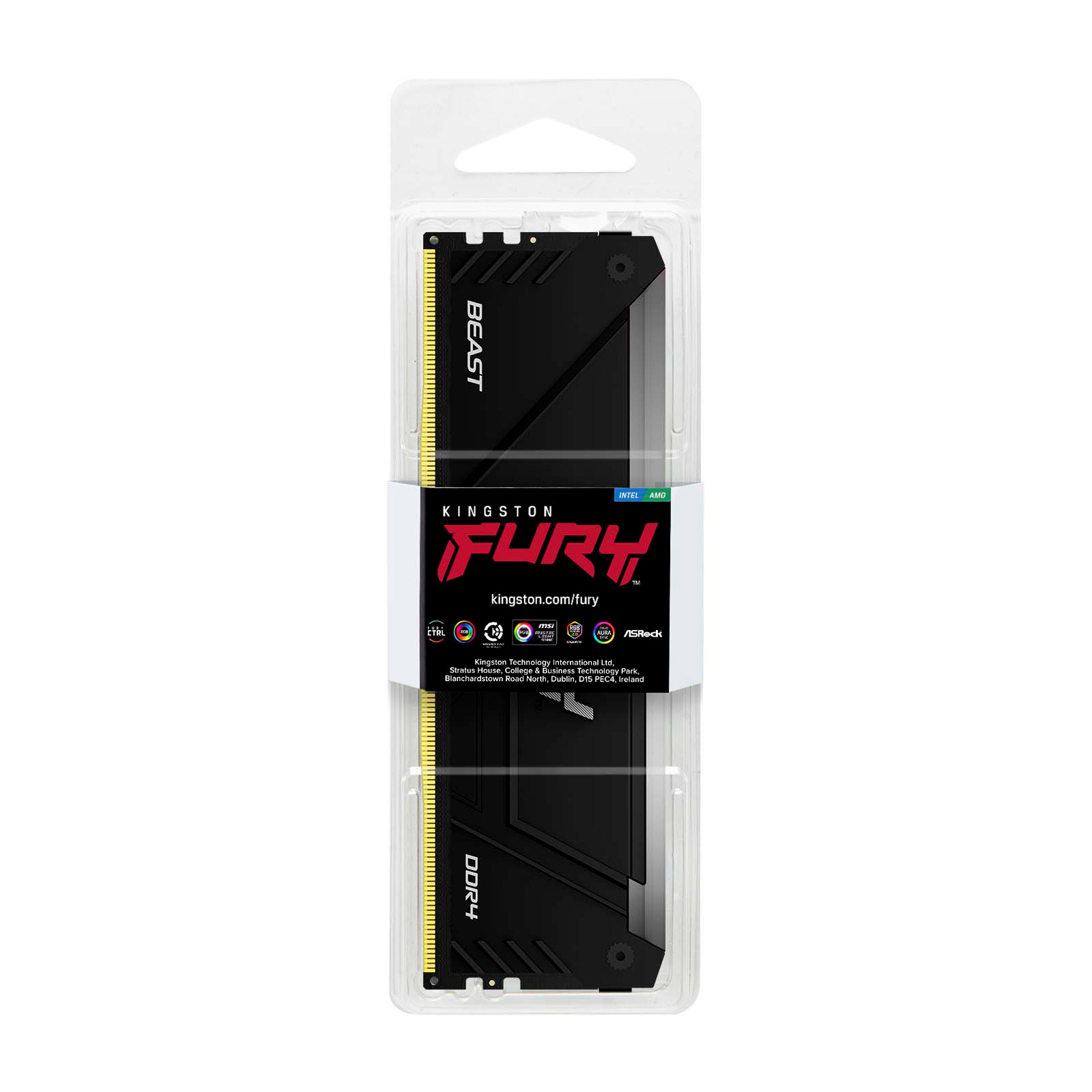 Модуль пам'яті для комп'ютера DDR4 8GB 3600 MHz Beast RGB Kingston Fury (ex.HyperX) (KF436C17BB2A/8) зображення 5