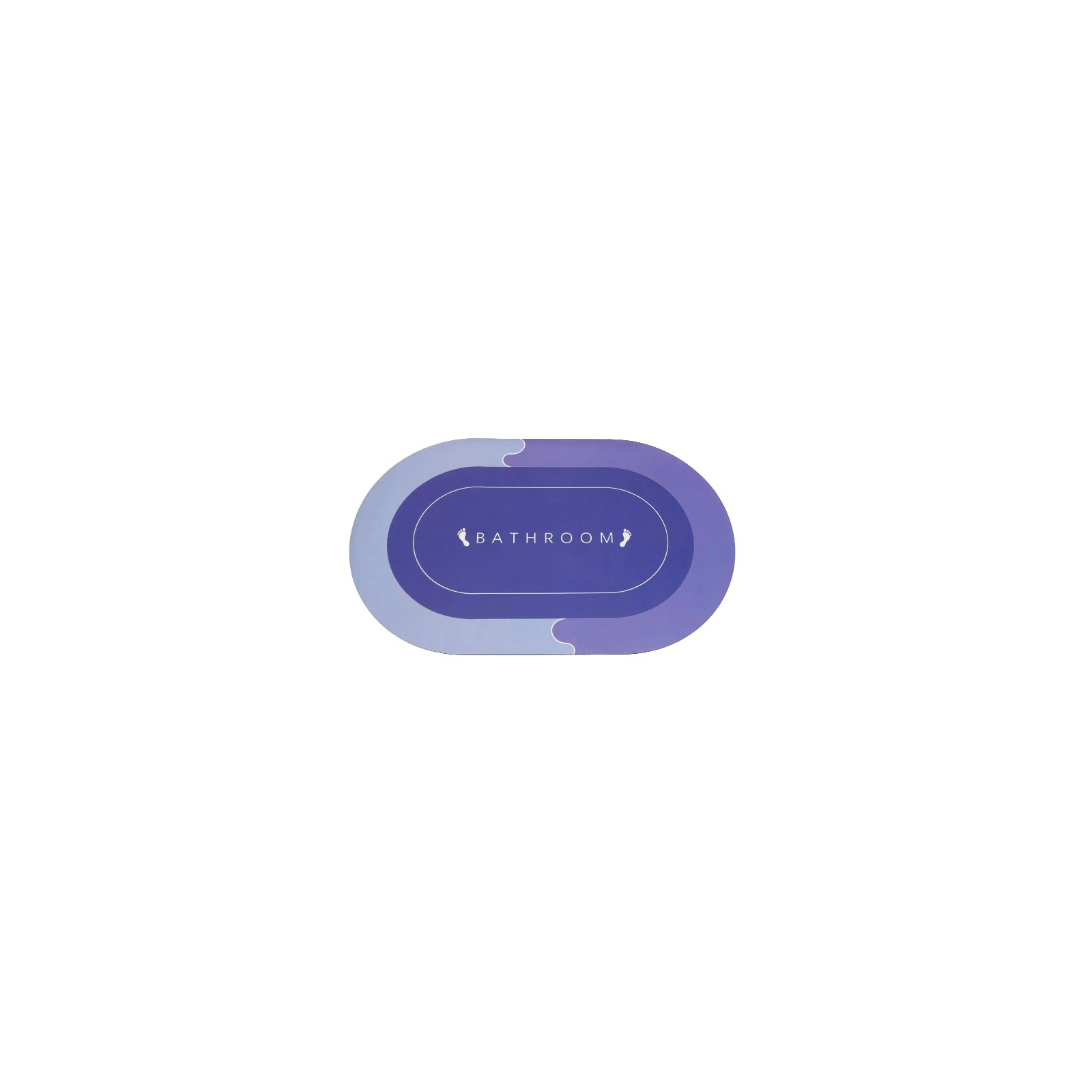 Коврик для ванной Stenson суперпоглощающий 50 х 80 см овальный светло-фиолетовый (R30940 l.violet) изображение 3