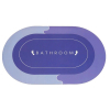 Коврик для ванной Stenson суперпоглощающий 50 х 80 см овальный фиолетово-синий (R30940 violet-blue) изображение 3