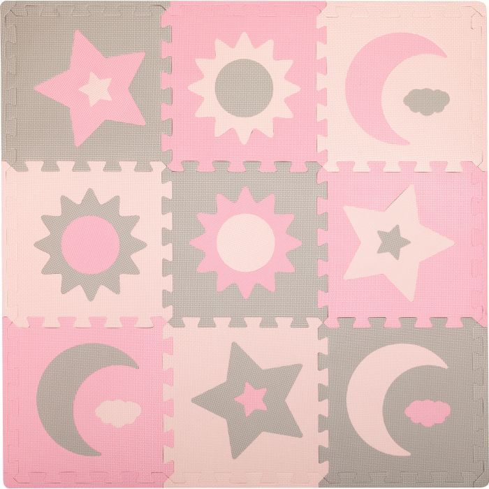 Дитячий килимок MoMi пазл Nebe 90 х 90 cм Pink (AKCE00030)