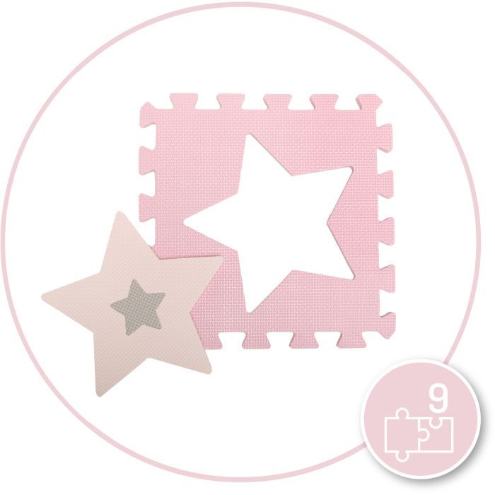Дитячий килимок MoMi пазл Nebe 90 х 90 cм Pink (AKCE00030) зображення 6