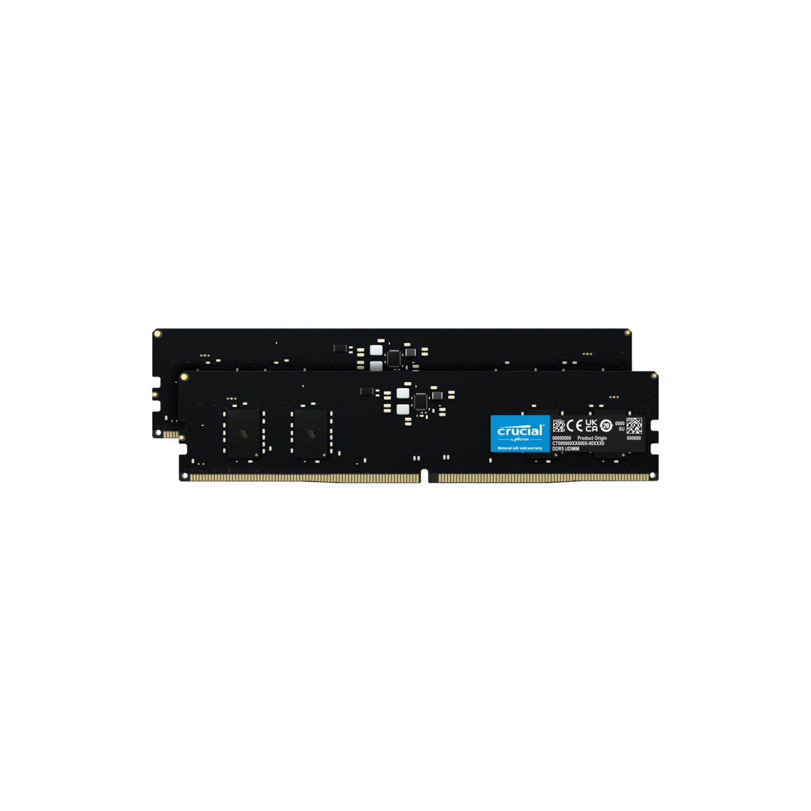 Модуль пам'яті для комп'ютера DDR5 32GB (2x16GB) 4800 MHz Micron (CT2K16G48C40U5)