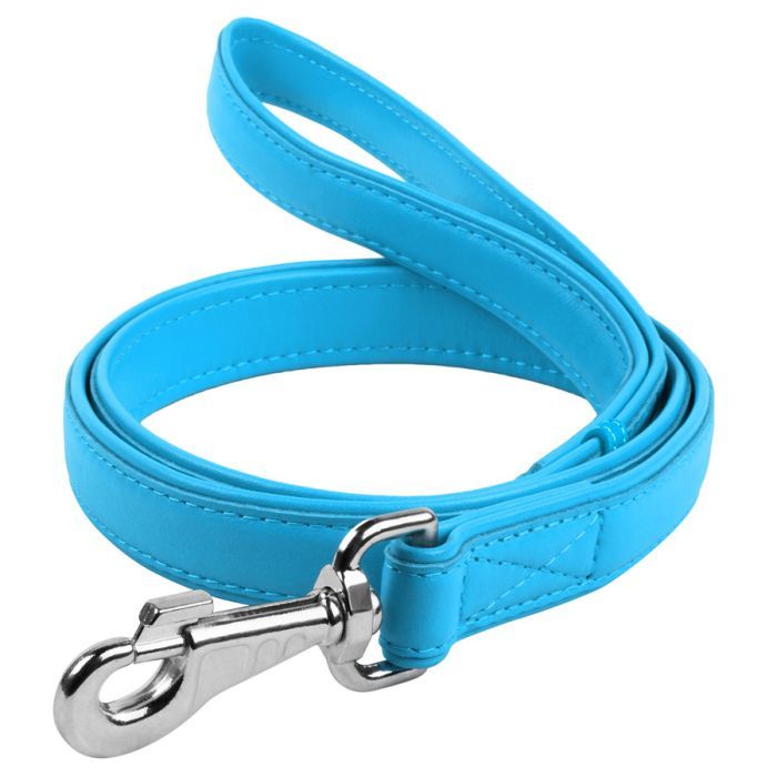Повідець для собак WAUDOG Glamour шкіряний M-XXL червоний (33763)