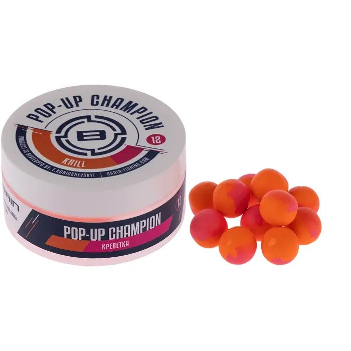 Бойл Brain Champion Pop-Up Krill (креветка) 08mm 34g (1858.81.28)