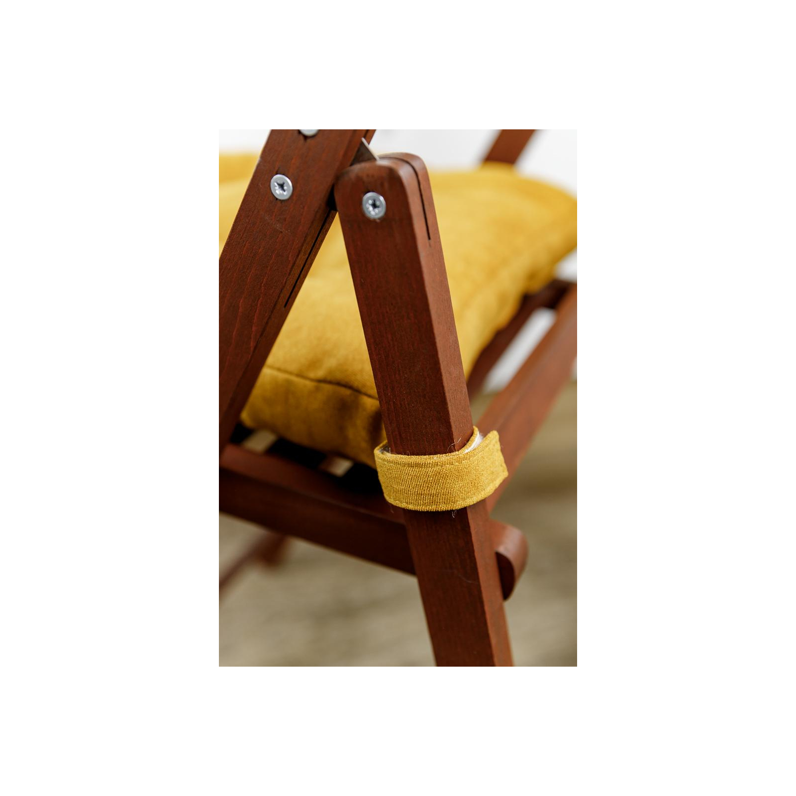 Подушка на стул Прованс LUIS Горчичная 40х40 см (33798) изображение 5
