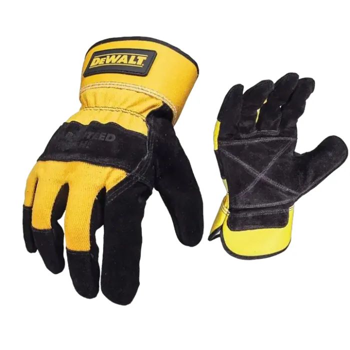 Захисні рукавиці DeWALT розм. L/9, зі шкіряною долонею та пальцями (DPG41L)