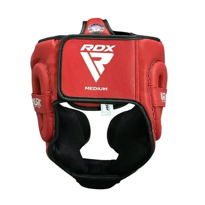 Боксерский шлем RDX Aura Plus T-17 Red/Black S (HGR-T17RB-S+) изображение 5