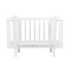 Кроватка Ingvart трансформер Nika 60 с опускной боковинкой (60х94, 60х120) белая (319003) изображение 3