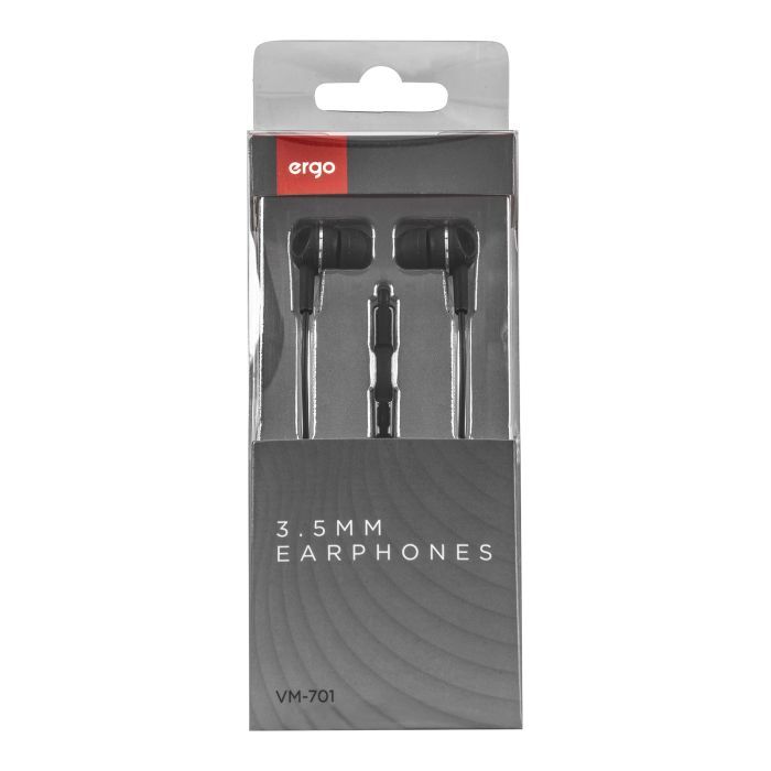 Навушники Ergo VM-701 3.5 мм Earphones Black (VM-701K) зображення 3