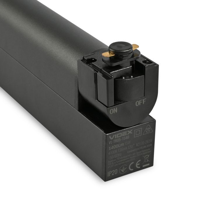 Світильник Videx TR05 15W 4100K 220V чорний (VL-TR05-154B) зображення 4