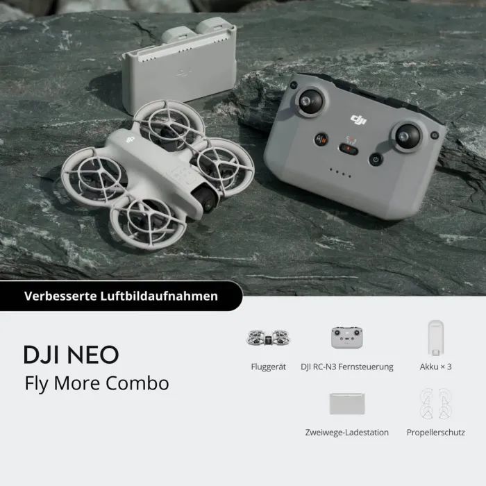 Квадрокоптер DJI Neo Fly More Combo (DJI RC-N3) пульт без дисплея (CP.FP.00000185.01) изображение 2