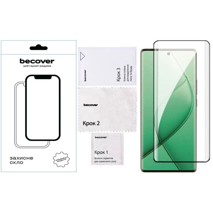 Стекло защитное BeCover Tecno Spark 20 Pro Plus (KJ7) Black (712348) изображение 2